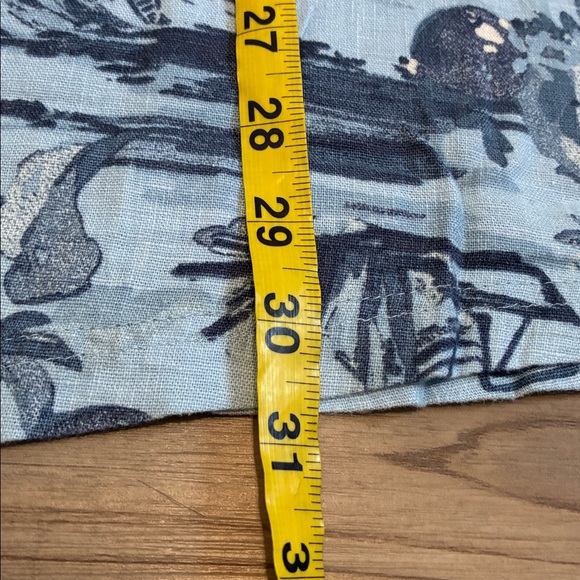 Denim & Co. Women's Naturals Sailboat print Linen Blend Midi Skirt XLP NWOT - Picture 10 of 10